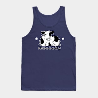 Moooody Moody Cow cute Tank Top